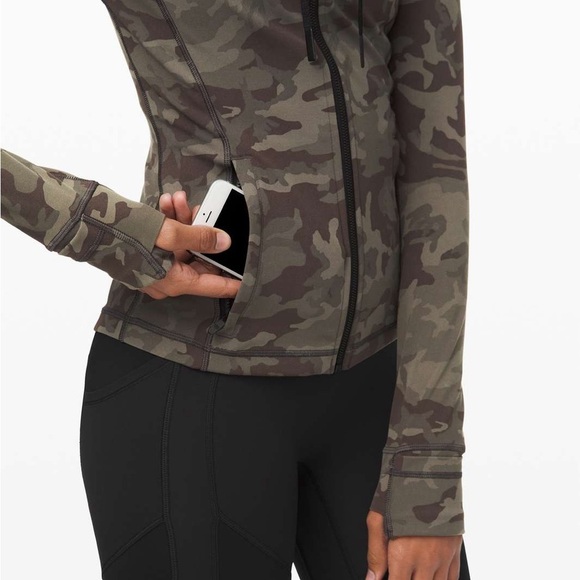 Lululemon Hooded Define Jacket *Nulu Incognito Camo Multi Gator Green - Picture 8 of 8